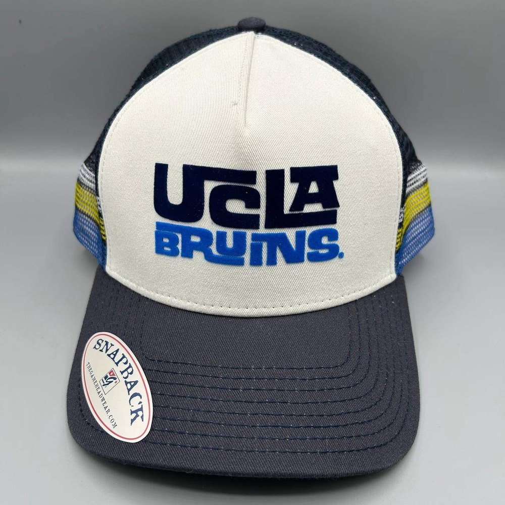 Vintage UCLA Bruins Trucker Hat Men Embroidered NCAA The Game Snap Back Cap New - Picture 1 of 9